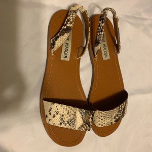 Steve Madden Snakeskin Sandals - Size 5.5